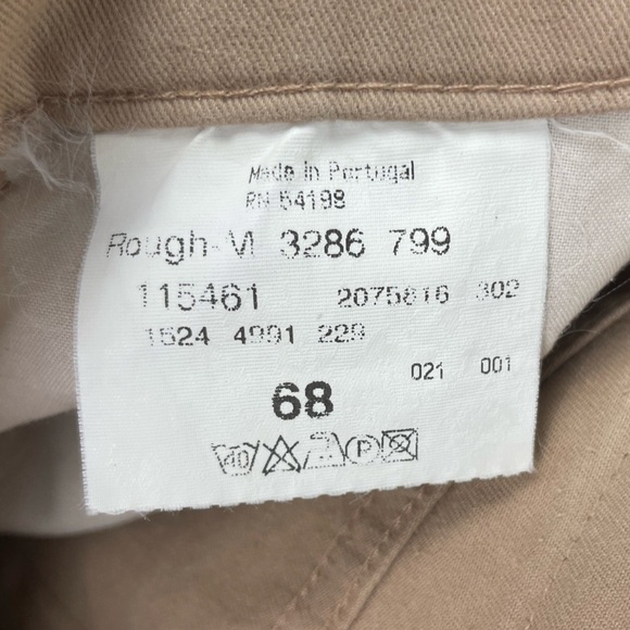 Bogner Khaki Tan High Waist Rough Straight Leg Pants - Picture 8 of 12